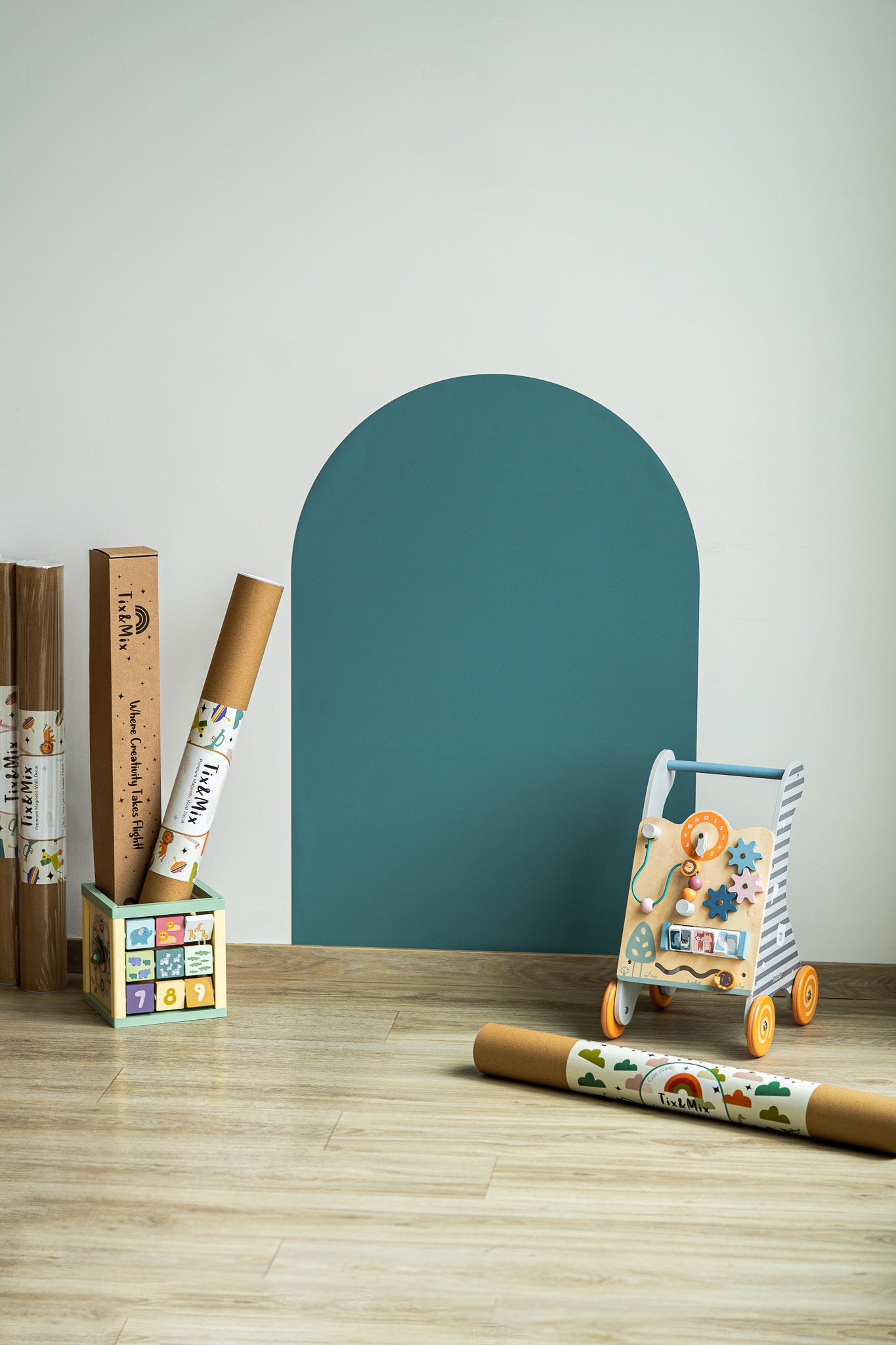 Tix&Mix magnetic wall decal Cyan Wave (NEW)