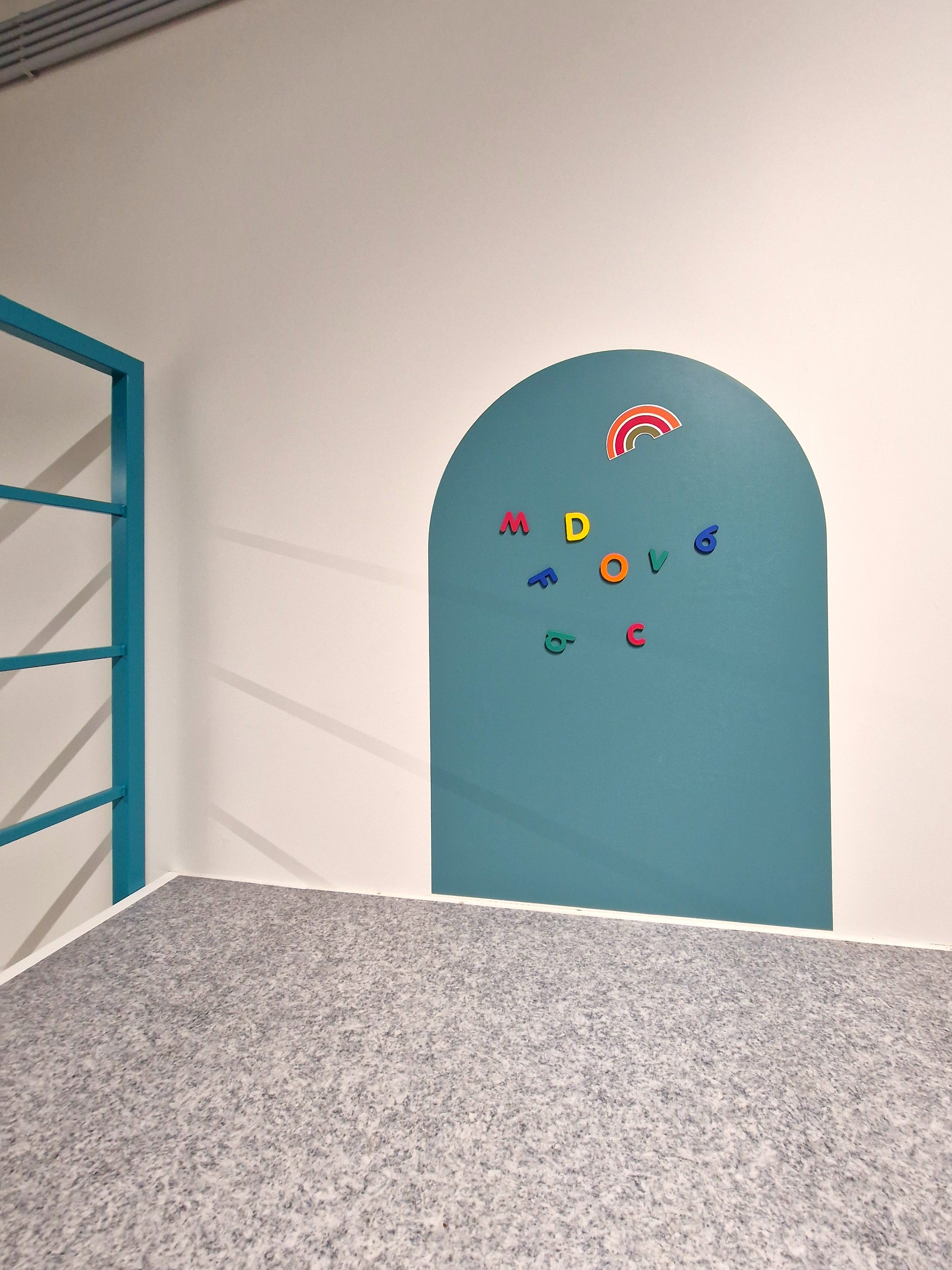 Magnetic wall decal Cyan Wave