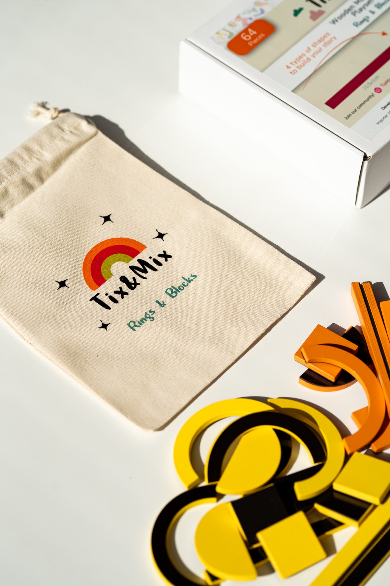 Rings & Blocks Play Kit (set of 64)