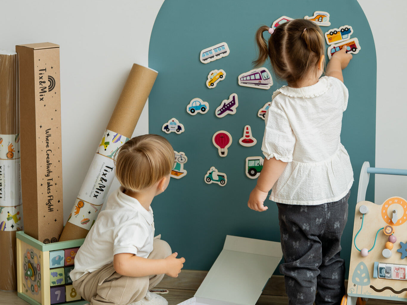 Vehicle Magnet Activities for Toddlers and Preschoolers