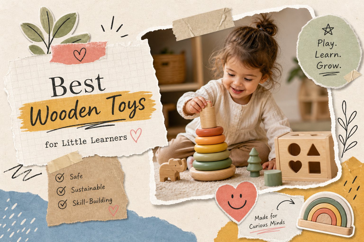 Best Wooden Montessori Toys for Toddlers at Home