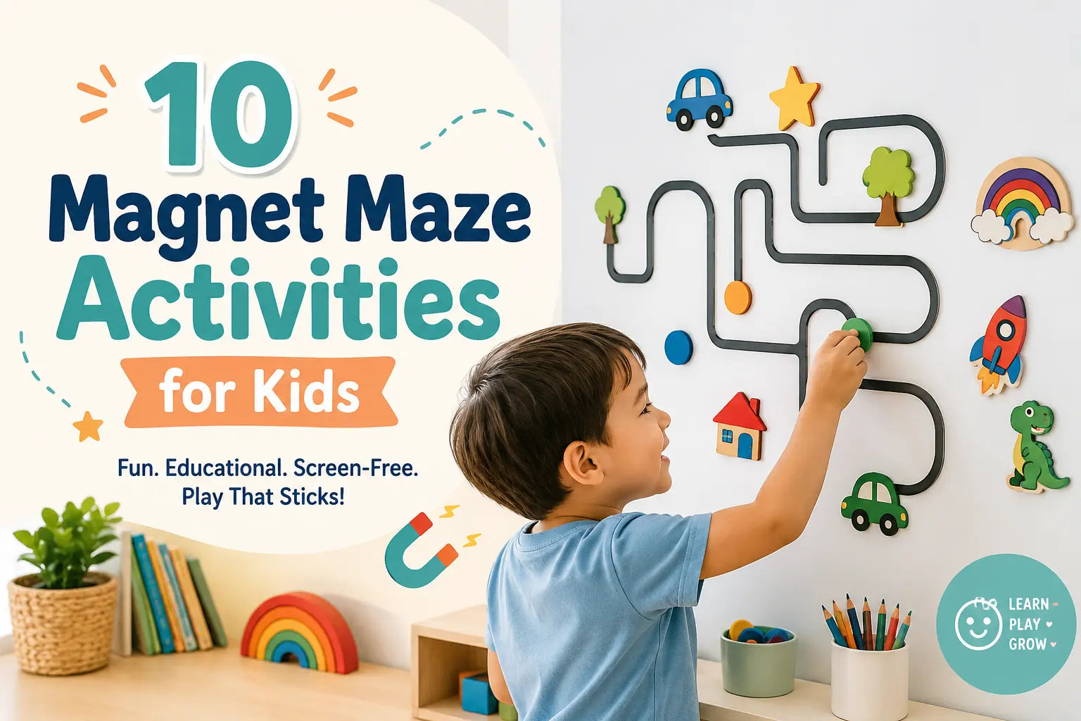 10 Magnet Maze Activities for Kids