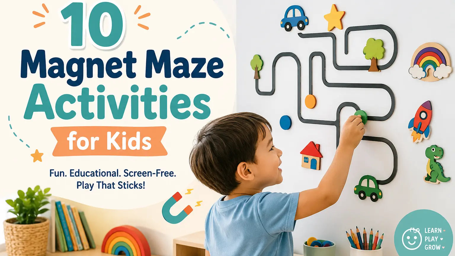 10 Magnet Maze Activities for Kids