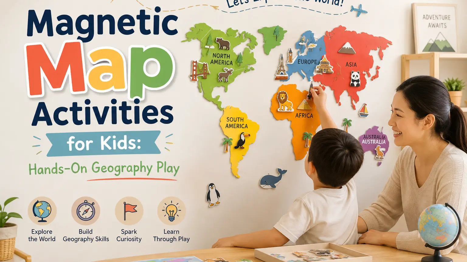 Magnetic Map Activities for Kids: Hands-On Geography Play