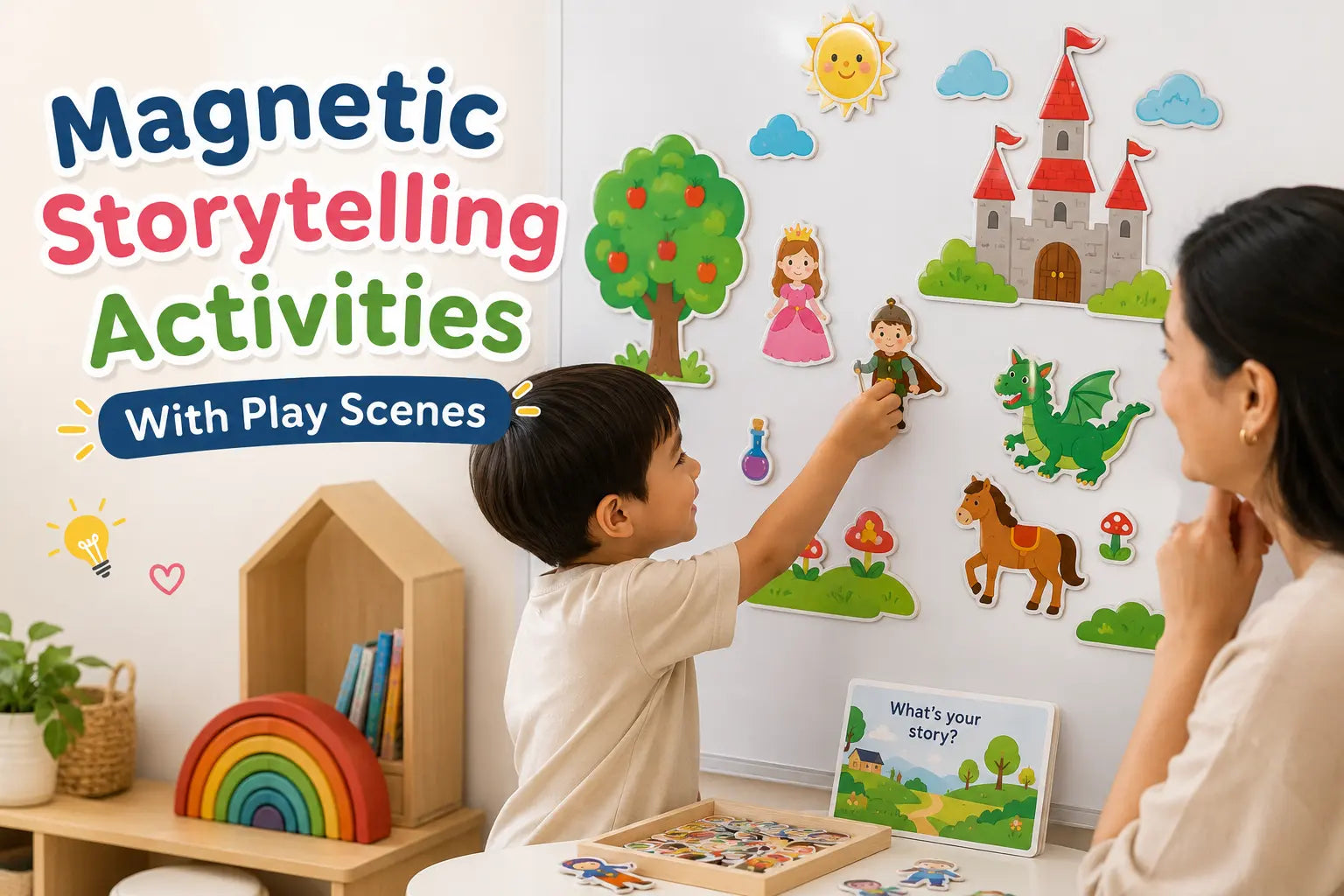 Magnetic Storytelling Activities With Play Scenes