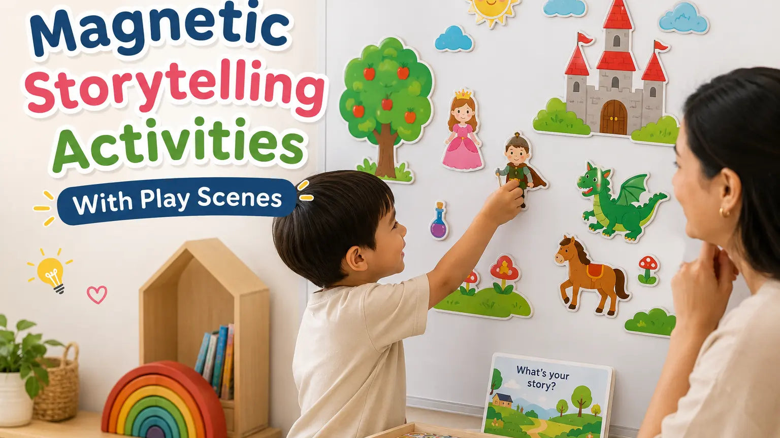 Magnetic Storytelling Activities With Play Scenes