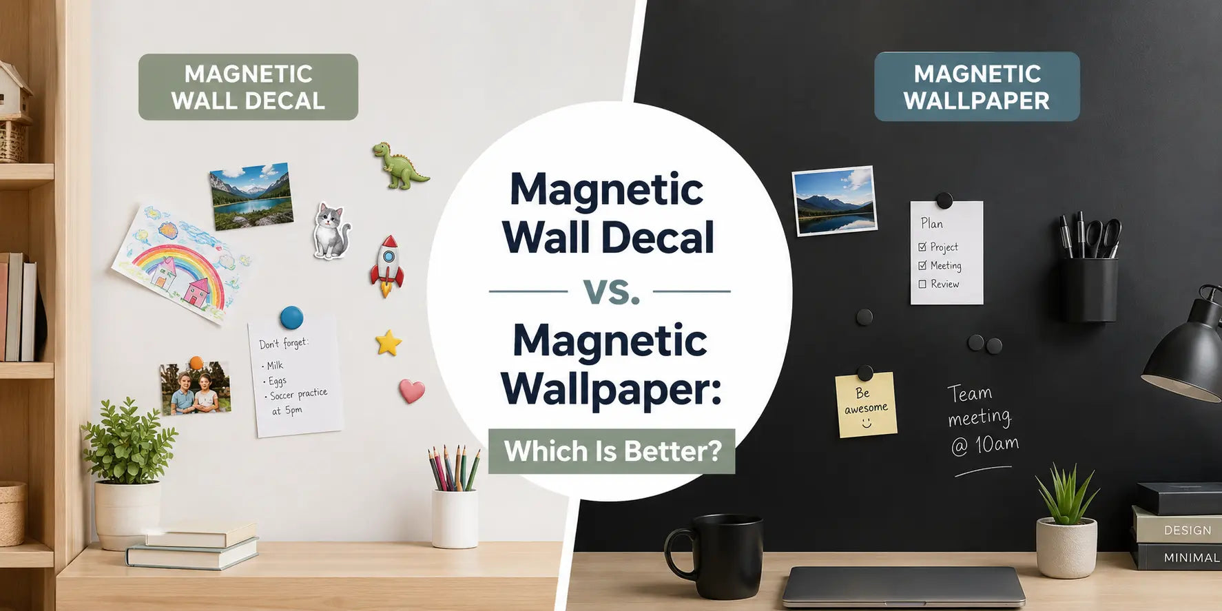 Magnetic Wall Decal vs. Magnetic Wallpaper: Which Is Better?