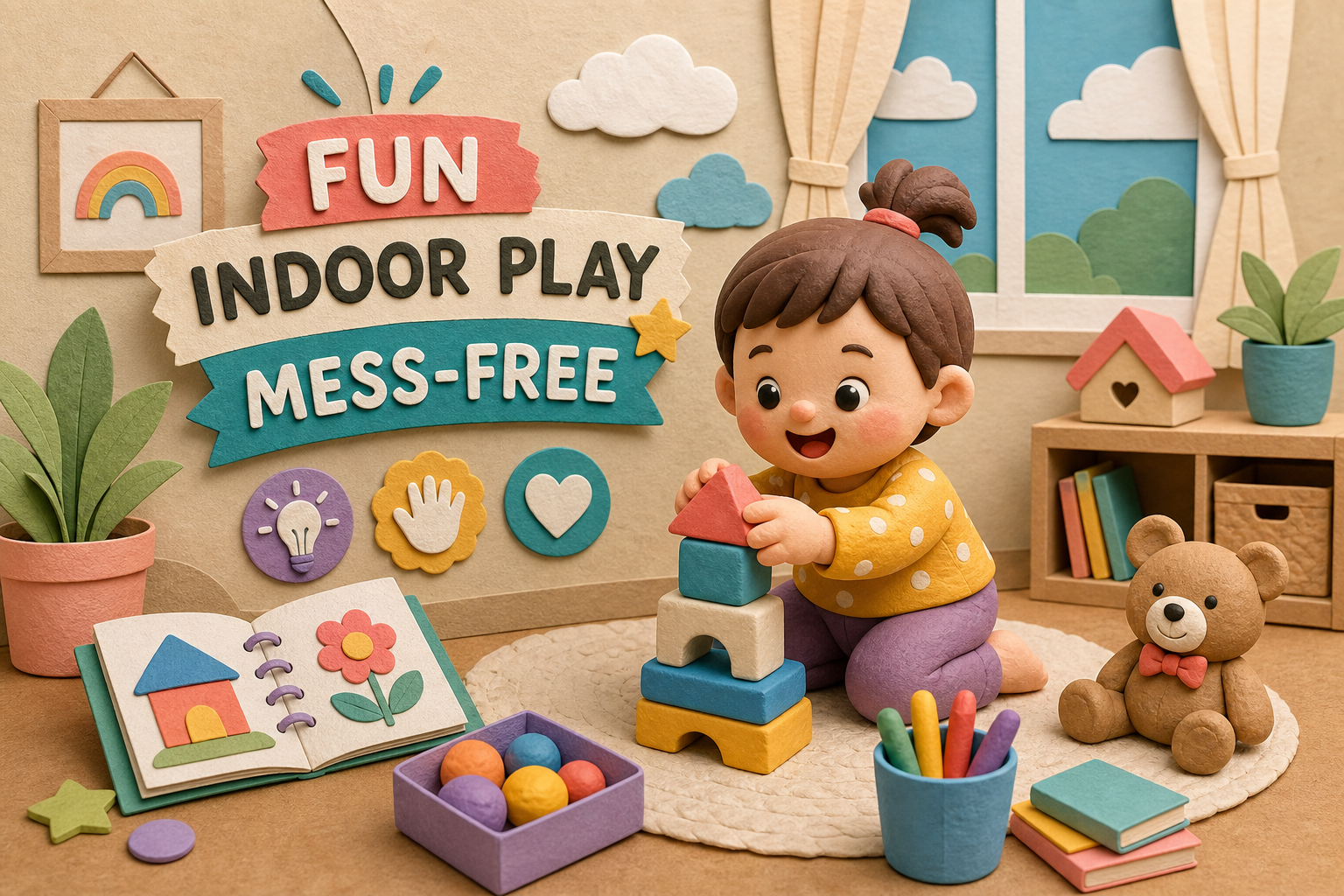 Toddler Indoor Play Ideas That Are Fun and Mess-Free