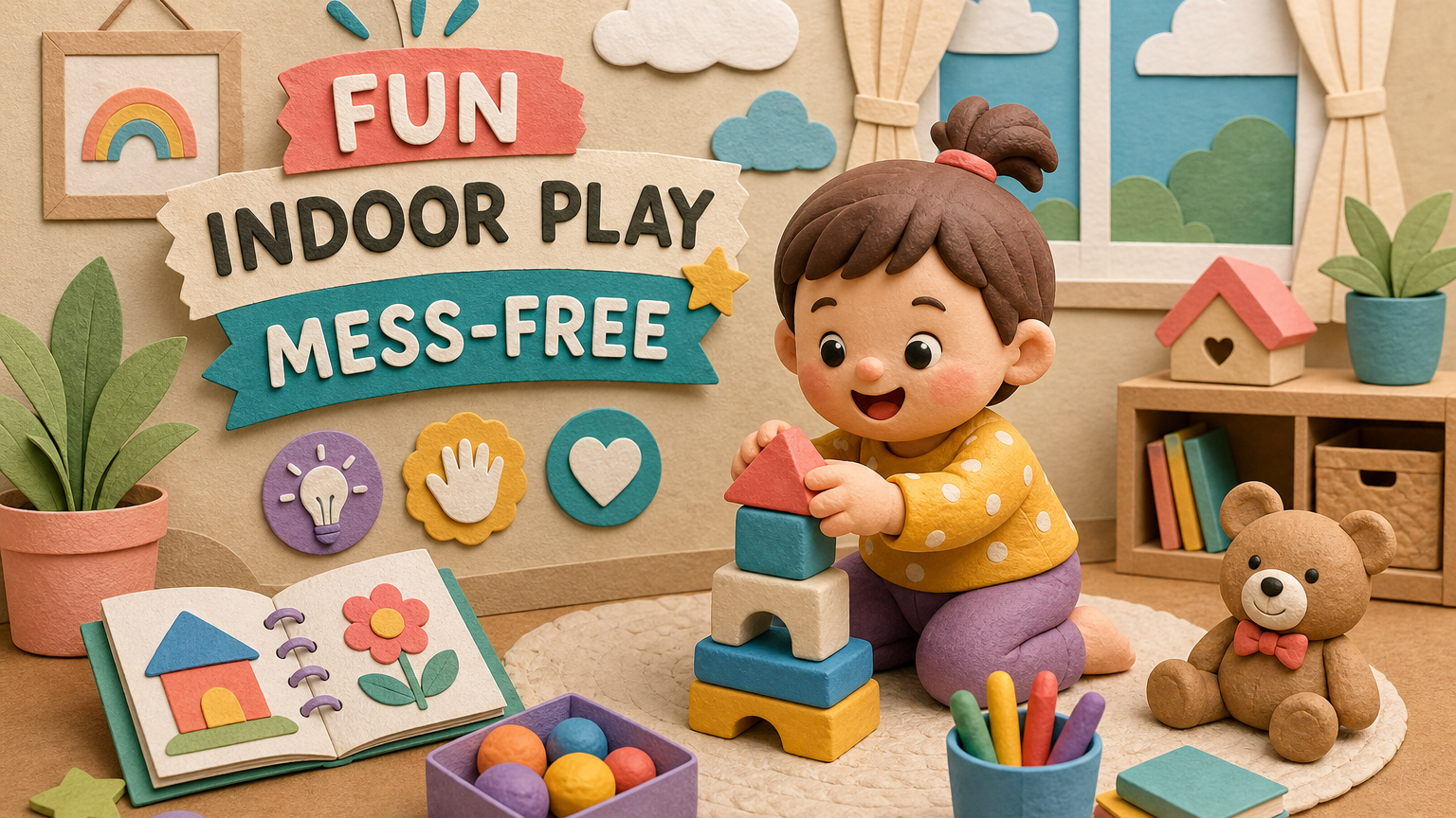 Toddler Indoor Play Ideas That Are Fun and Mess-Free