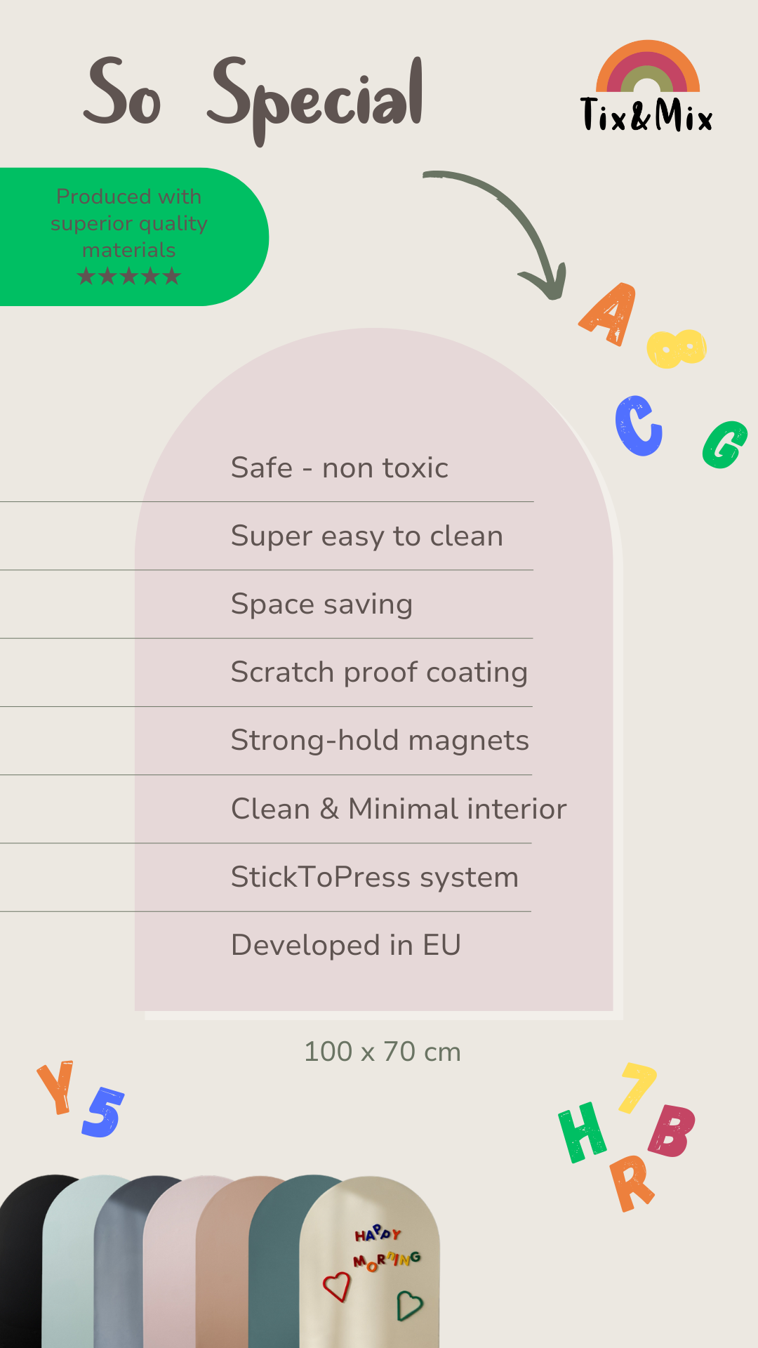 Magnetic wall decal Pink Sweetness