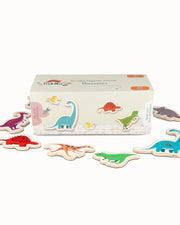 A product image of Tix&Mix magnetic dinosaurs packaging box on a white background.