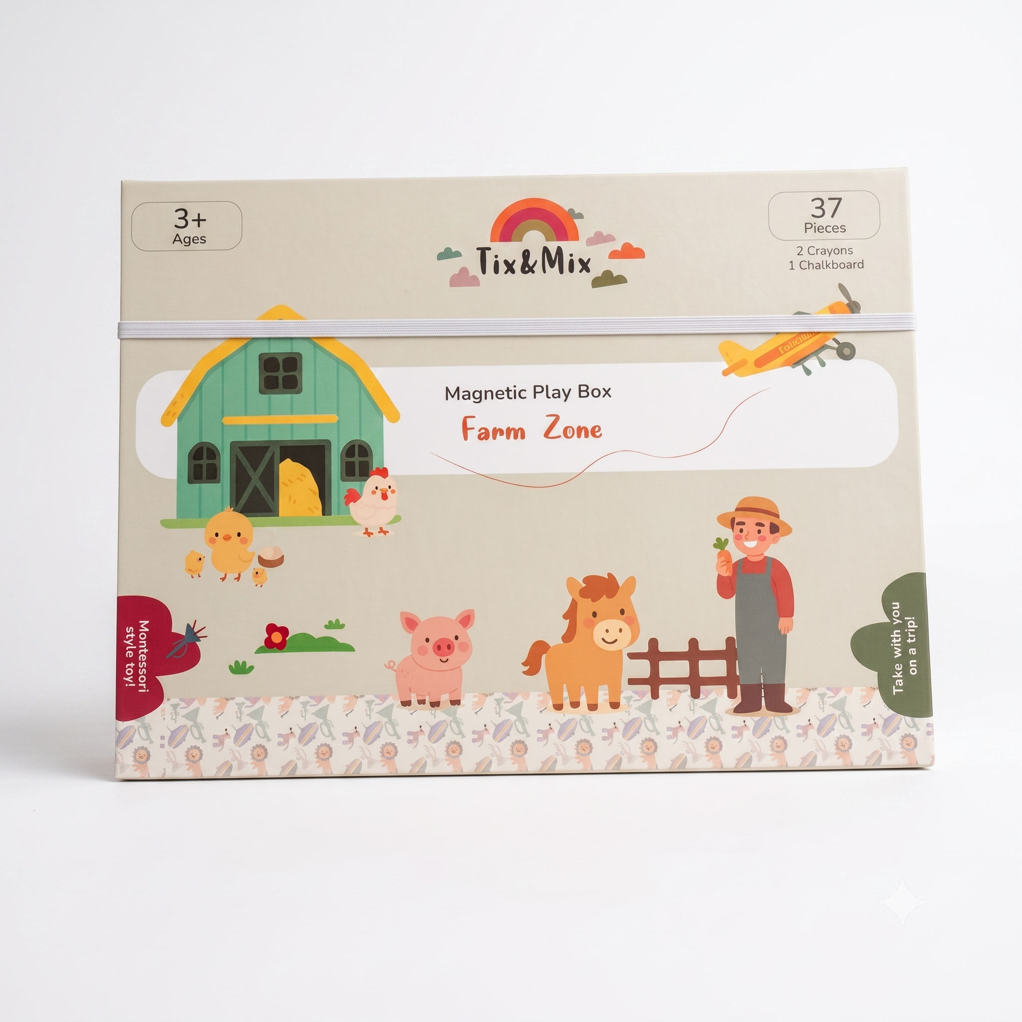 Farm Zone Magnetic Play Box