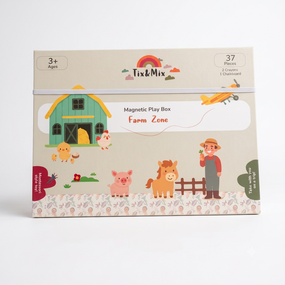 Farm Zone Magnetic Play Box