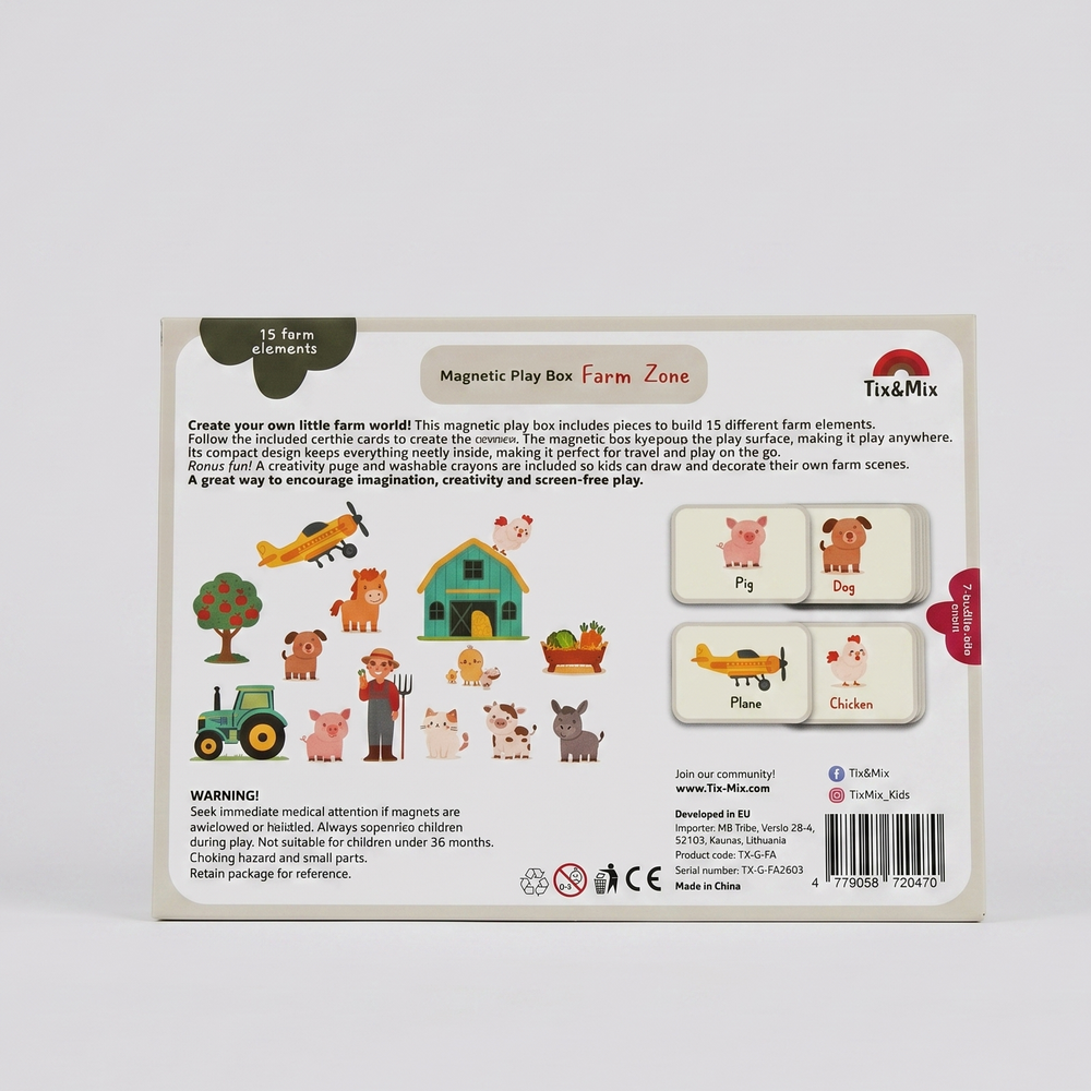 Farm Zone Magnetic Play Box