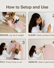 An informative guide on how to setup Tix&Mix magnetic wall decal.