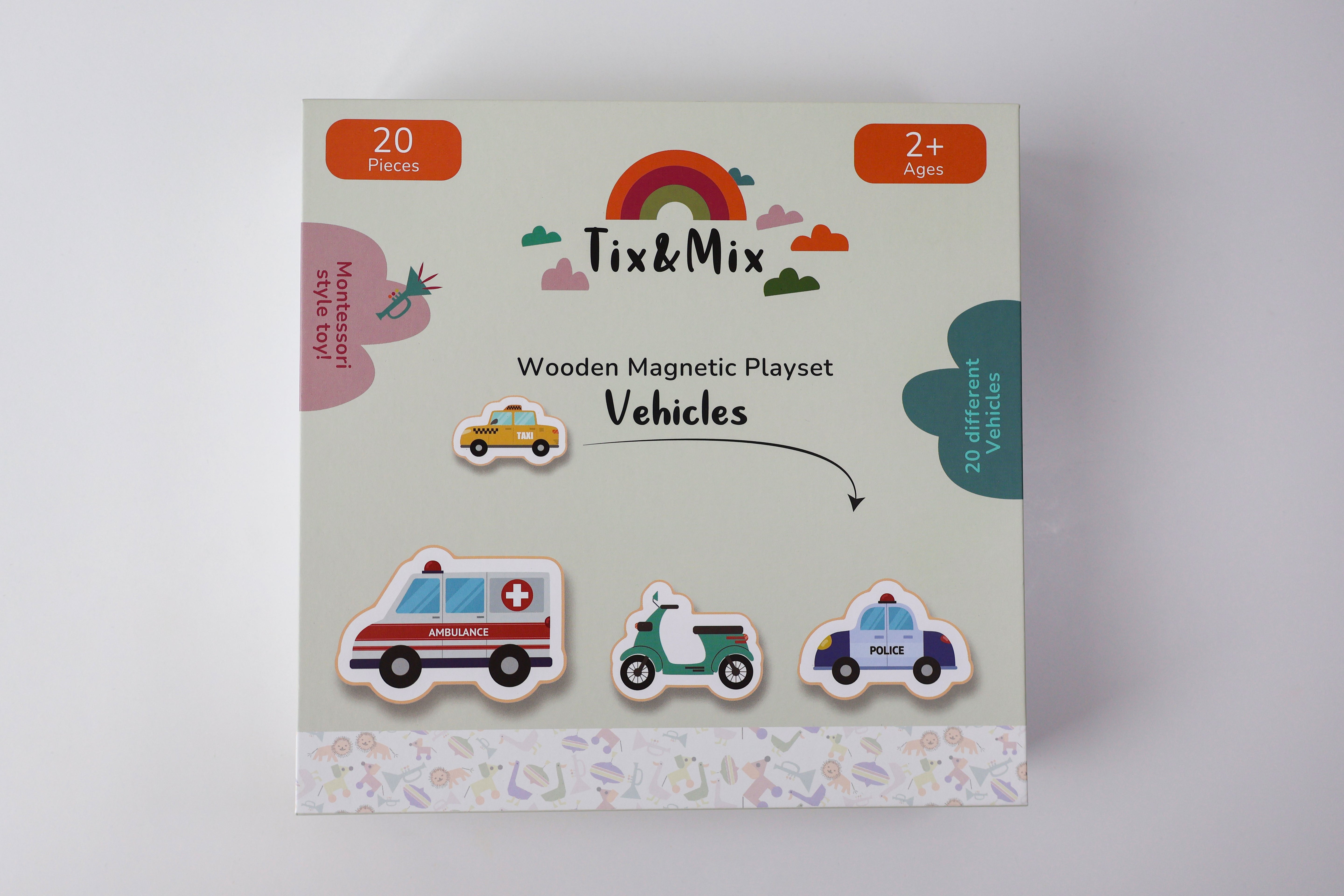 Explore Vehicles Tix&Mix (set of 20)