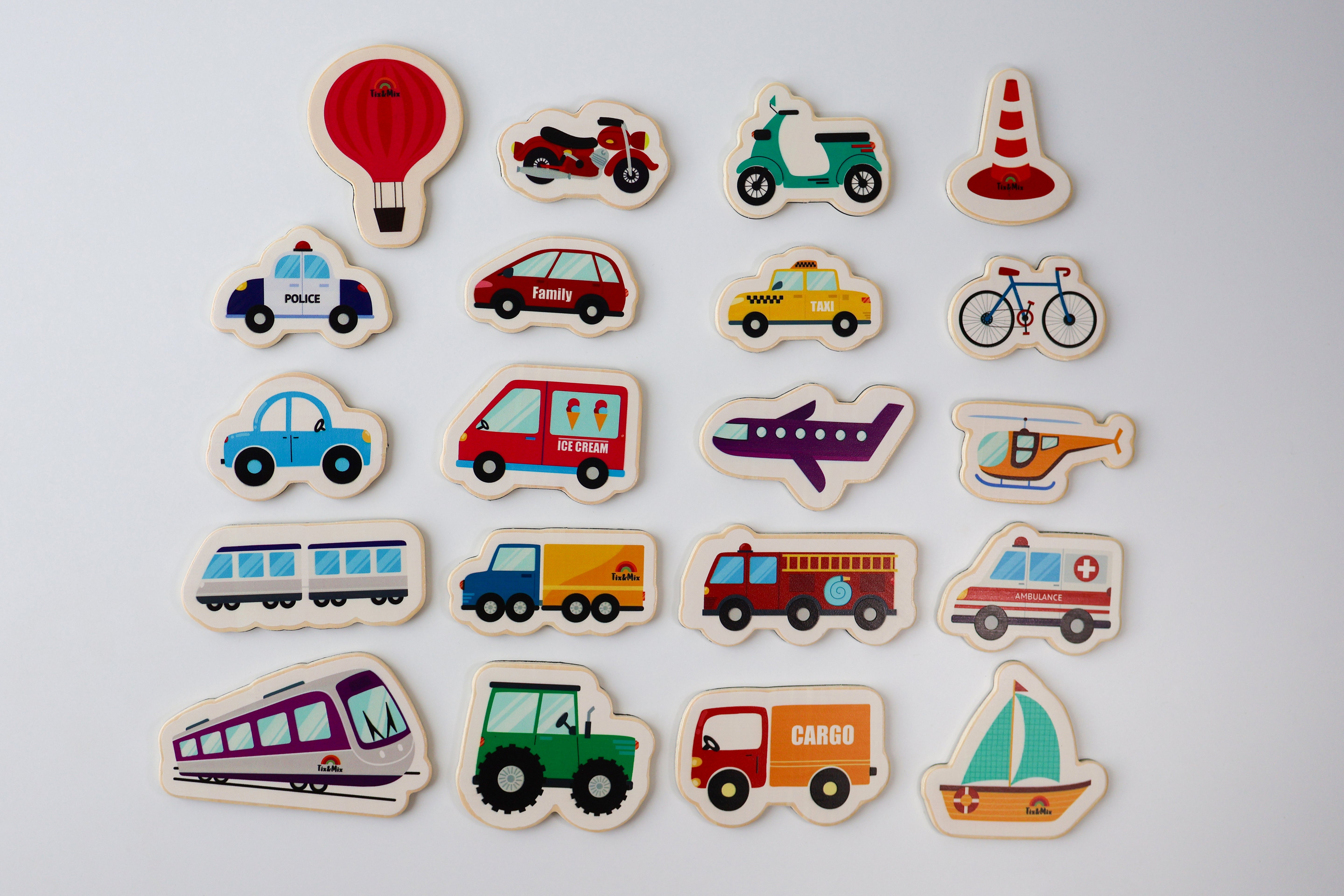 Explore Vehicles Tix&Mix (set of 20)