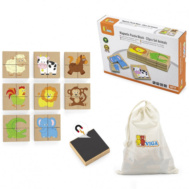 Puzzle - animals (set of 32)