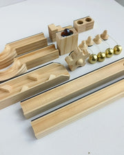A product display of Tix&Mix marble track for kids on a white background.