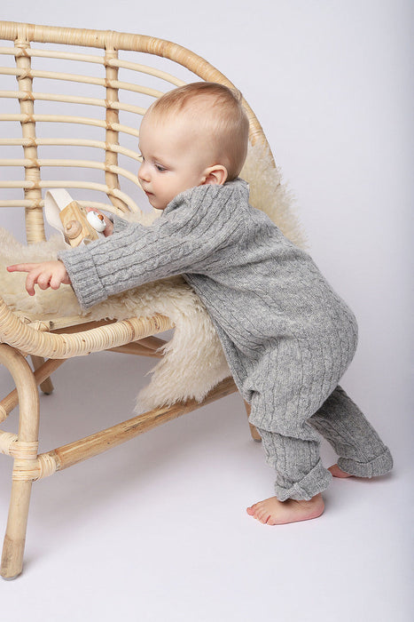 Merino woool romper Cloud Whisper