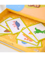 A closeup photo of Tix&Mix magnetic dinosaur playset for kids.