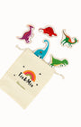 A collection of Tix&Mix magnetic dinosaur set.