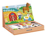 A product display of Tix&Mix Magnetic Farm Box toys for kids.