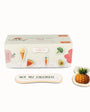 A packaging of Tix&Mix magnetic Wooden Food Game Set.