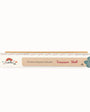A product display of Tix&Mix premium magnetic wooden treasure shelf used to organize and store toys and accessories.