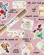 A product display of Tix&Mix Mega Bundle that contains a wall decal, vehicles set, little chef's food game, magic box, mirror, dinosaur set, numbers and letters, animals set, animals puzzle set, and crayons.