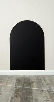 A product display of Tix&Mix black magnetic wall decal on a clean white wall.