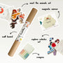 A Tix&Mix bundle that contains a magnetic wall board, animals set, mirror, vehicles set, and crayons.