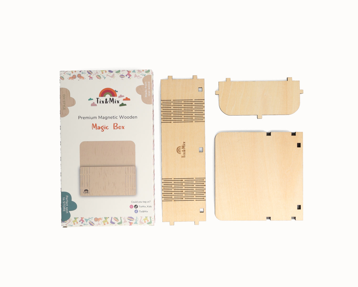 A product parts of Tix&Mix Magic Box used for collection of toys and accessories.