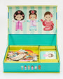 A packaging box of Tix&Mix magnetic costume playset on a white background.