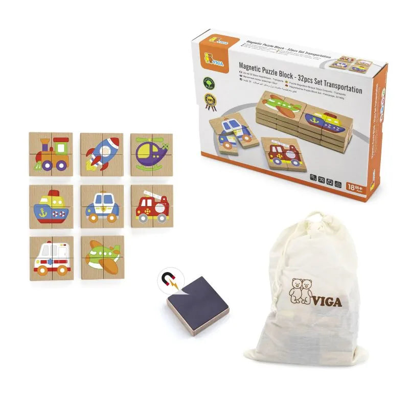My first puzzle - vehicles (set of 32)