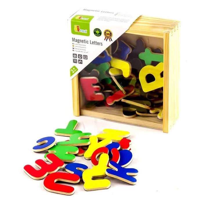 Wooden magnetic letters (set of 52)