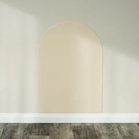 A Tix&Mix white pudding magnetic wall decal on a clean white wall.
