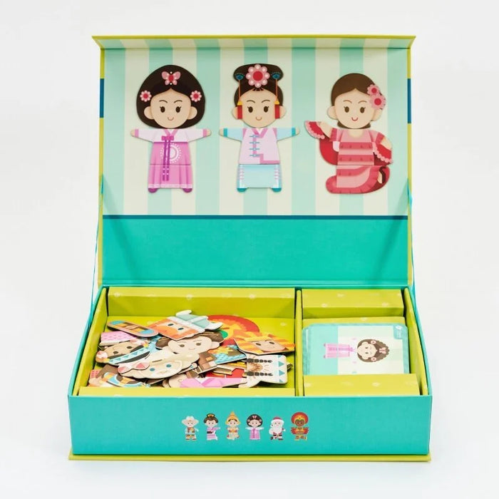 Magnetic People and Cultures Puzzle Set