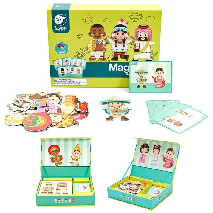 Magnetic People and Cultures Puzzle Set