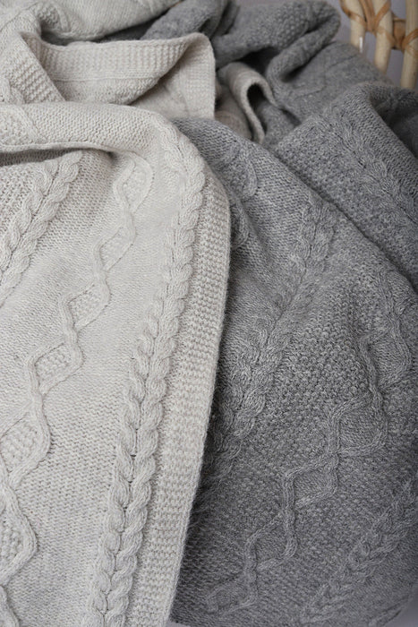 Merino wool blanket Cloud Whisper