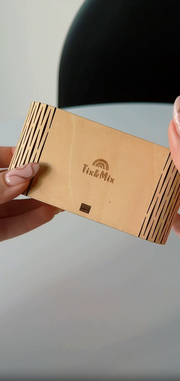 An unboxing and setup process of Tix&Mix magnetic mirror for kids.