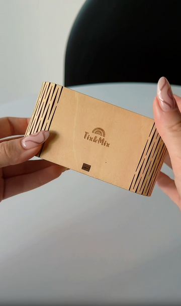An unboxing and setup process of Tix&Mix magnetic mirror for kids.