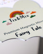 A closeup image of Tix&Mix premium magnetic mirror for kids.